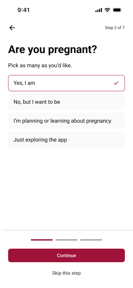 Onboarding screen 1