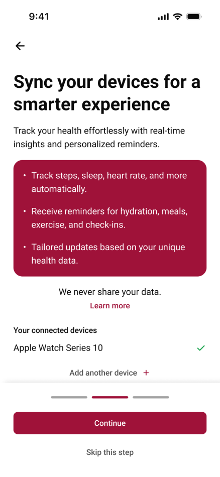 Onboarding screen 4