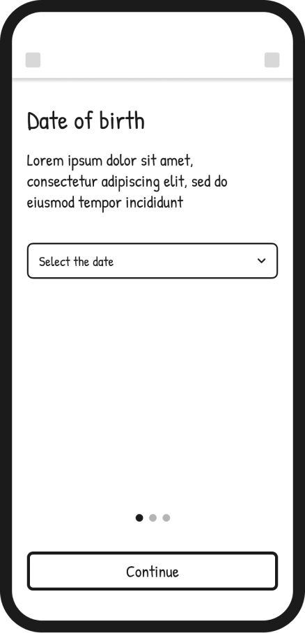 Onboarding screen 1
