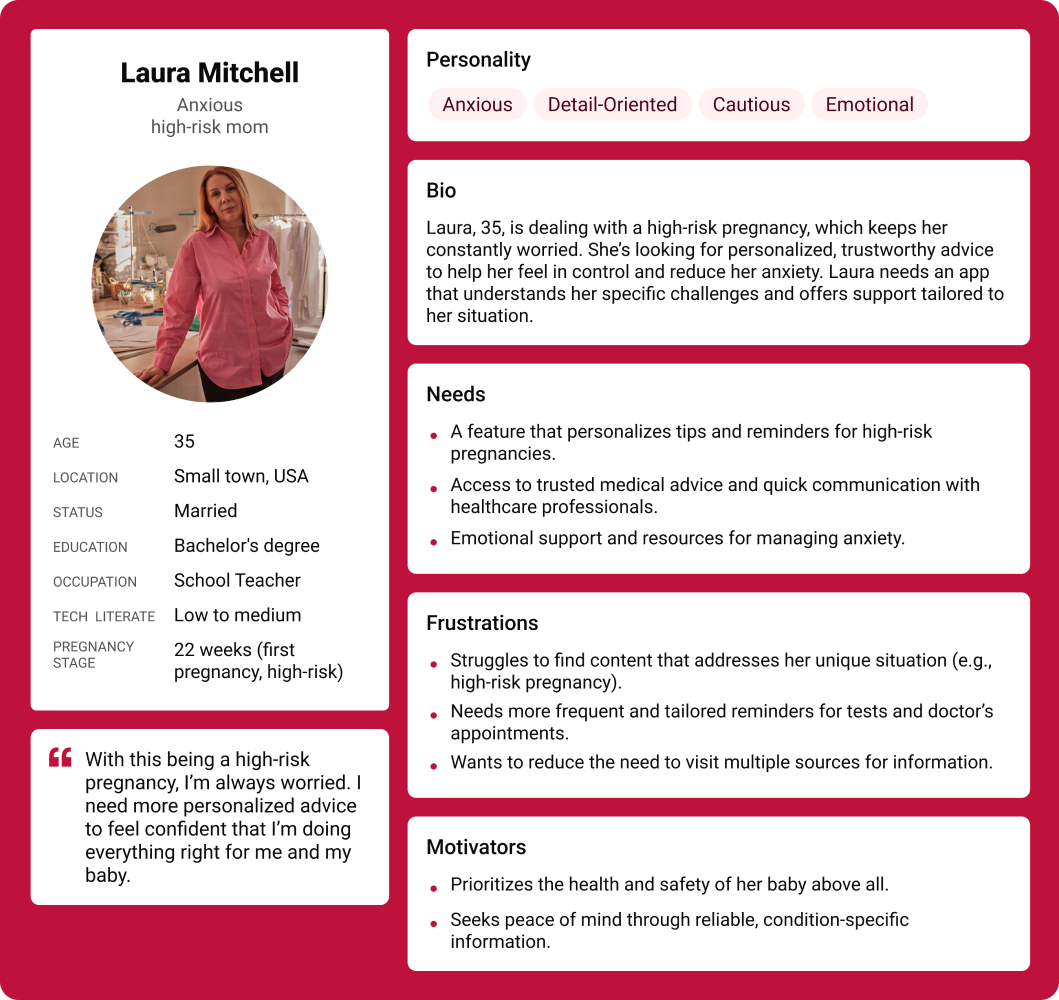 User persona — Laura