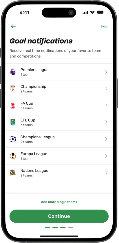 Onboarding notifications settings