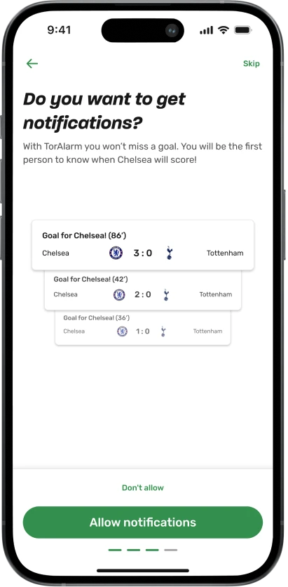 Onboarding notifications